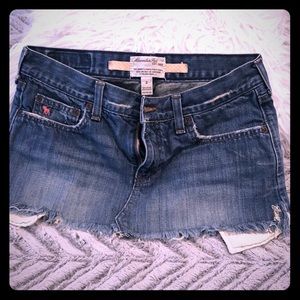 Adorable jean skirt!
